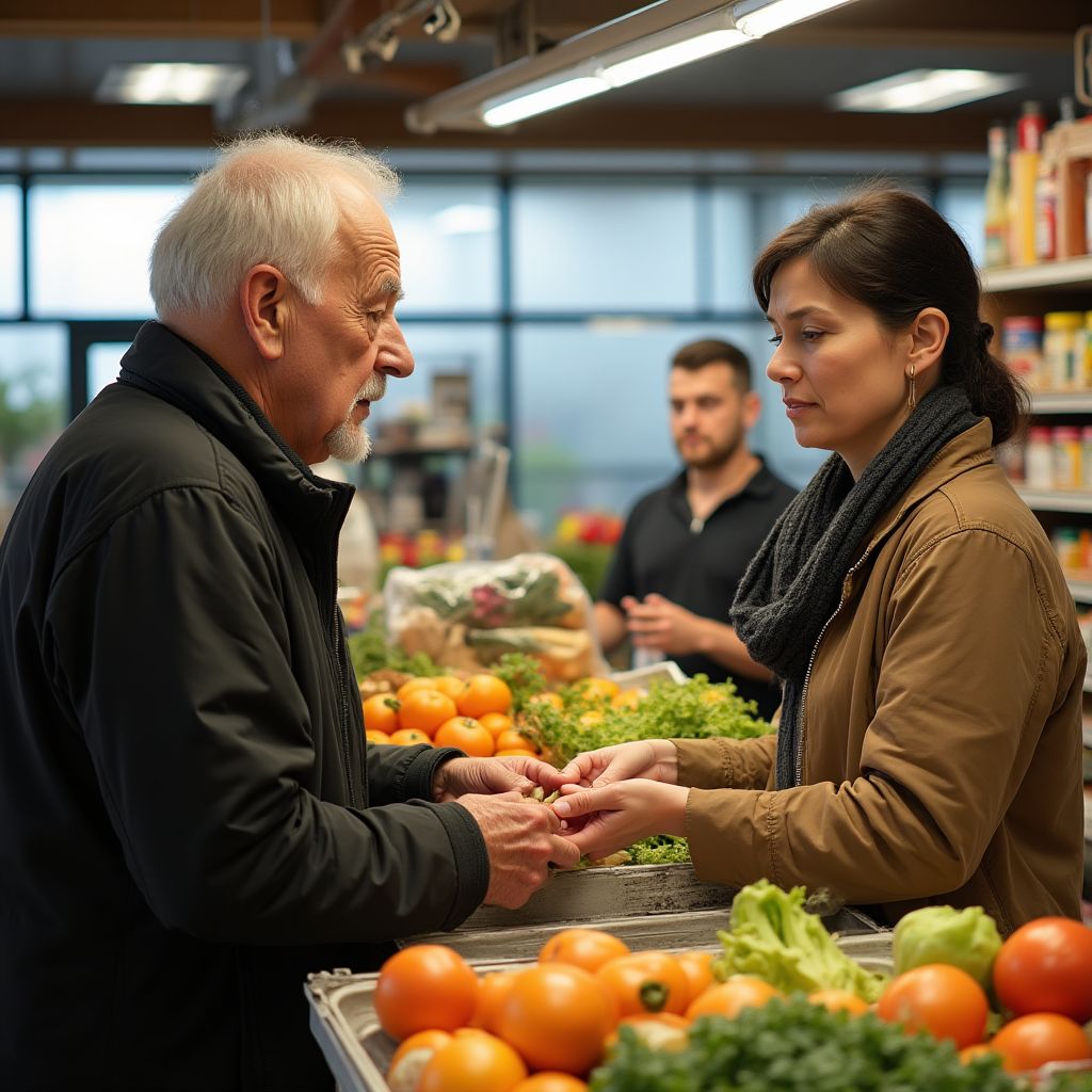 Пенсионер оплатил чужие покупки, но продавец посмотрел на него — и замолчал навсегда