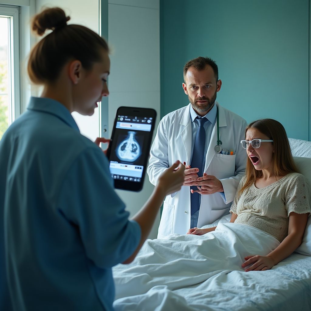 Врач долго молчал, пока не показал снимок — и всё в комнате замерло