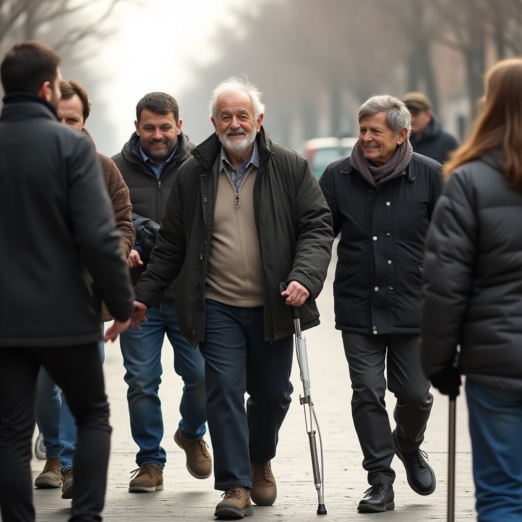 Пожилой инвалид шел домой пешком — никто не мог предположить, что случилось дальше!