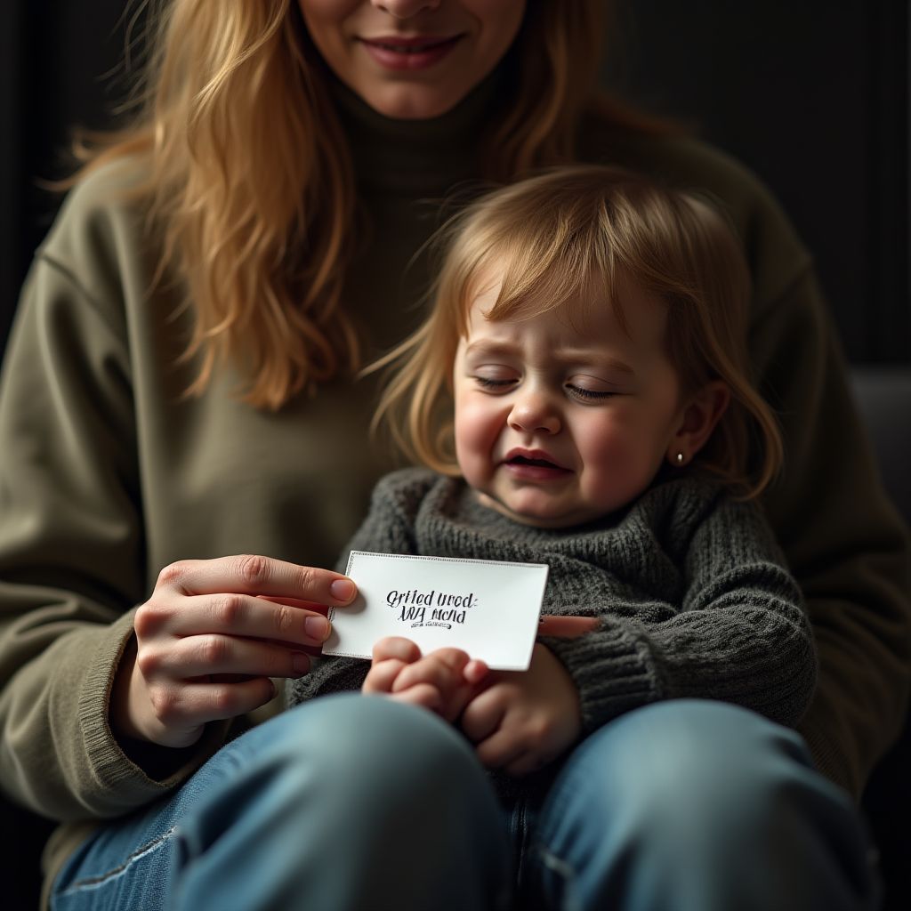 Молодая мама рыдала в магазине — чужая открытка изменила всё, и комната застыла в тишине